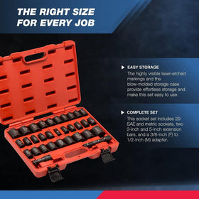 NEIKO 02447A 6-point sockets reducing rounding under high torque