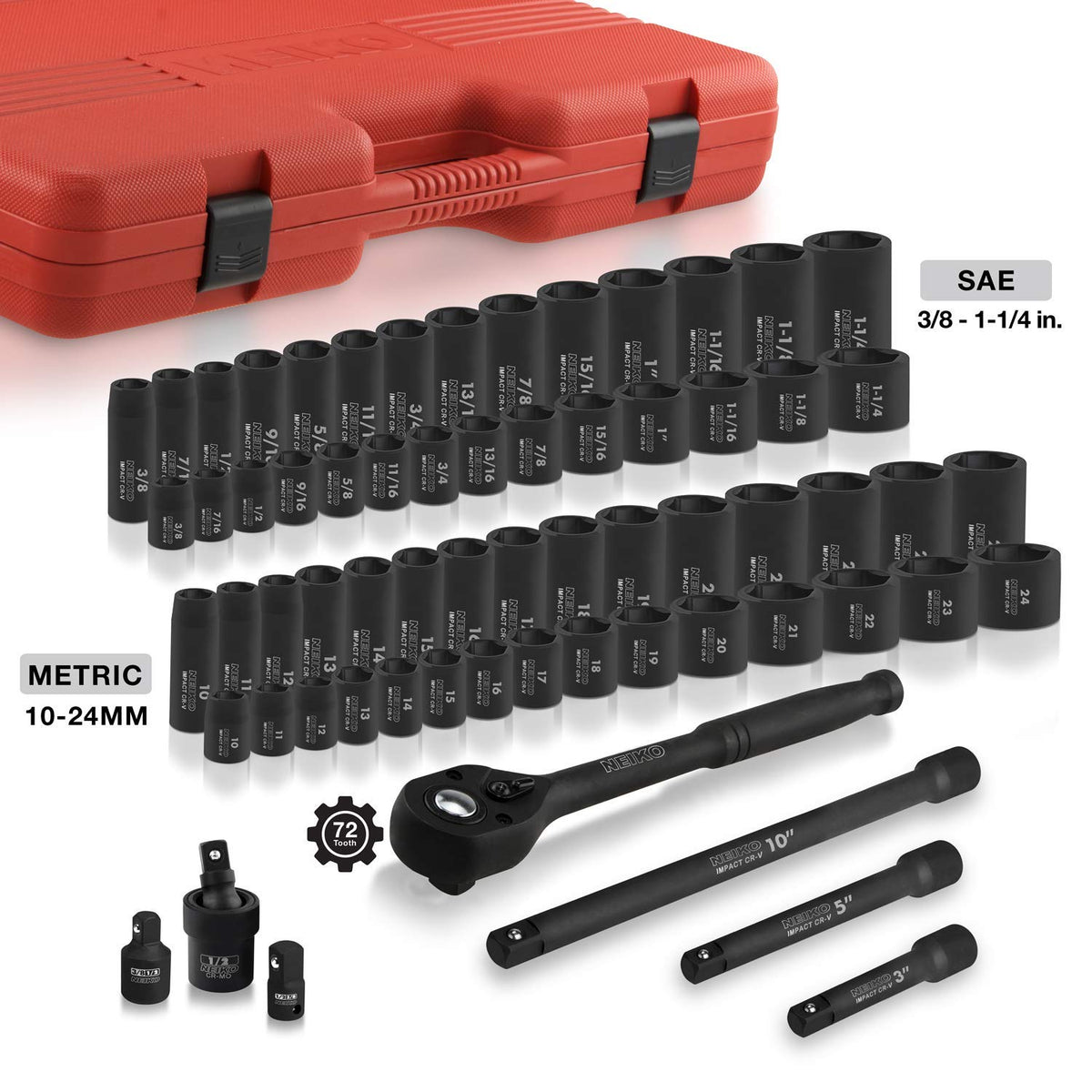 NEIKO 02448A extension bars extend reach for stubborn fasteners