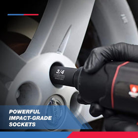 Half-inch drive sockets suited for impact tools