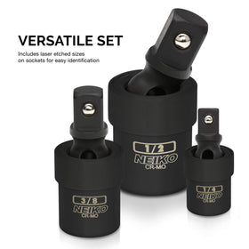 NEIKO 02486A 360-degree bendable joint enables access from unusual angles.