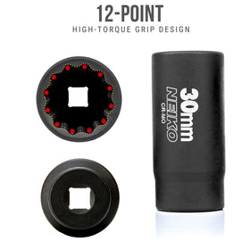 NEIKO 02522A 1/2-drive socket designed for heavy-duty impact work.