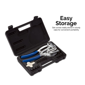 NEIKO 02612A punches and dies handle 16-gauge sheet metal reliably.