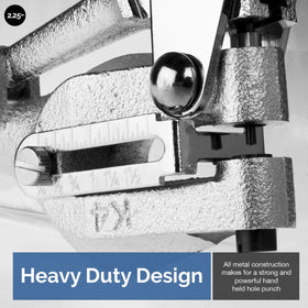 NEIKO edge guide helps alignment for straight, repeatable hole placement.