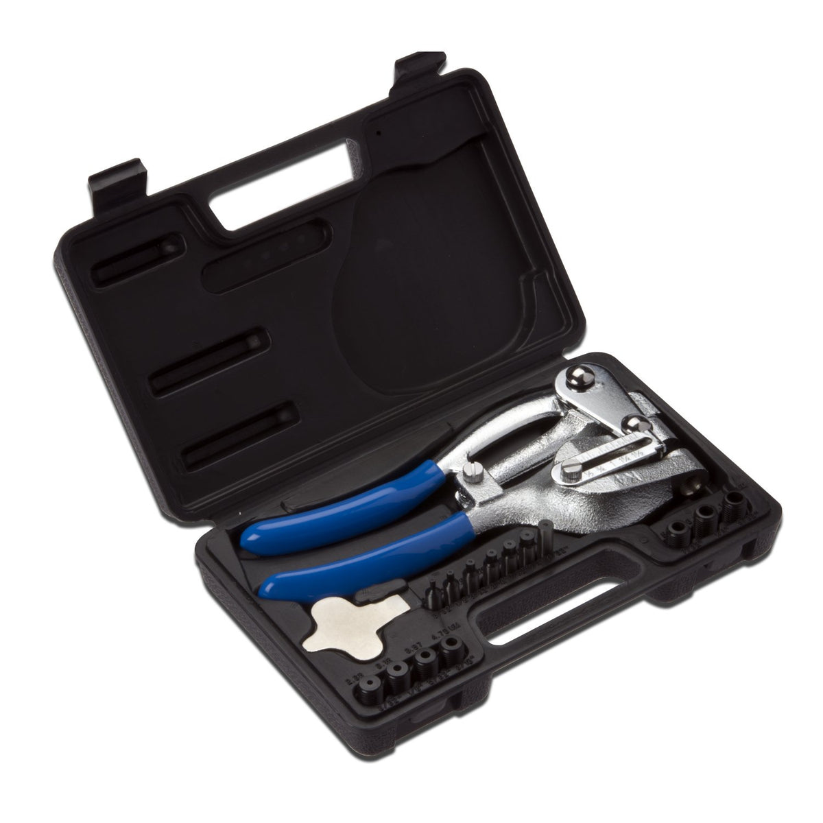 NEIKO 02612A hand-held power punch tool for precise holes in sheet metal.