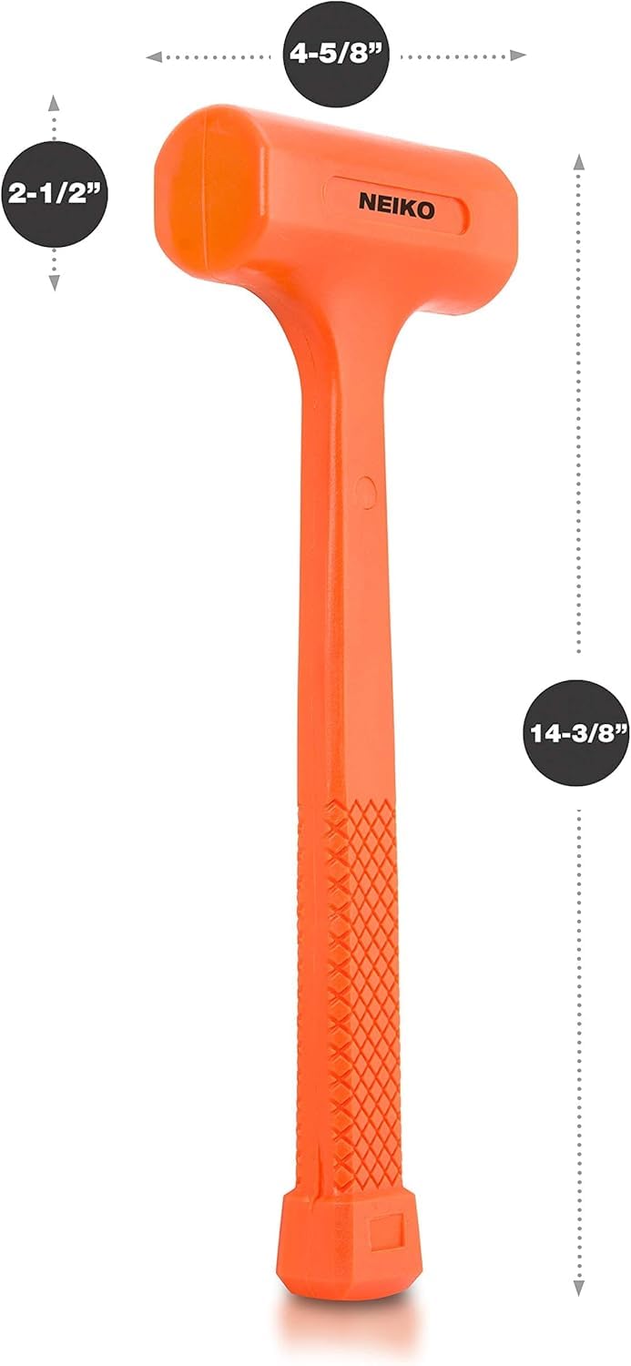 NEIKO 02848A bright neon orange color helps quick locating
