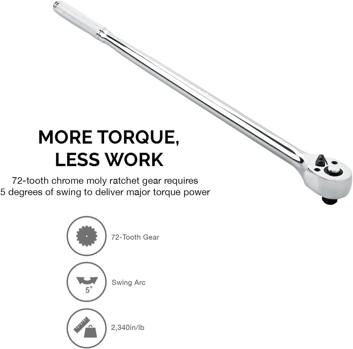 NEIKO 03034A CR-MO head delivers durable drive for tough fasteners