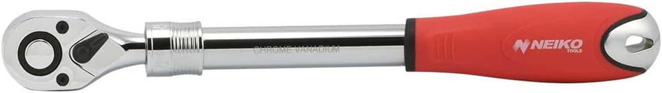 NEIKO 03068A extendable ratchet handle with soft grip for tight spaces