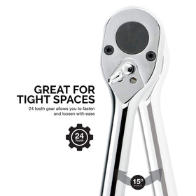 NEIKO 03069A telescoping extension reaching tight spots for tough access.