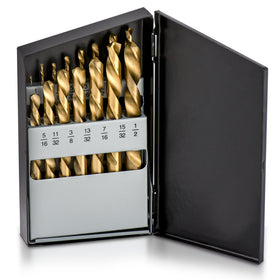 NEIKO 10037A left-hand drill bits in case for easy transport