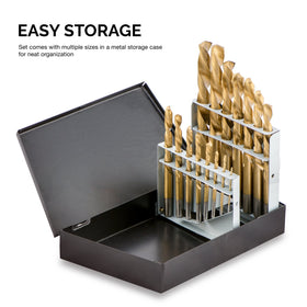 NEIKO metal index storage case keeps bits organized on site