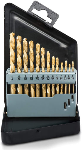 NEIKO 10038A left-hand drill-bit set with 135-degree tip for precise self-centering