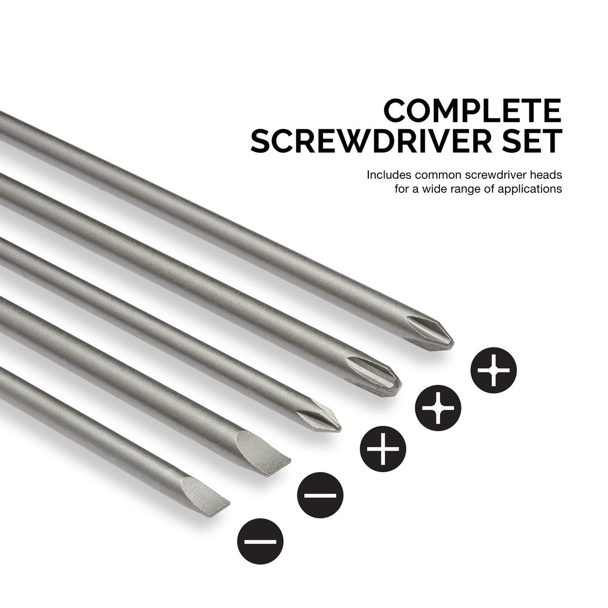 NEIKO 10043A slotted 3-16 bit long reach for stubborn screws