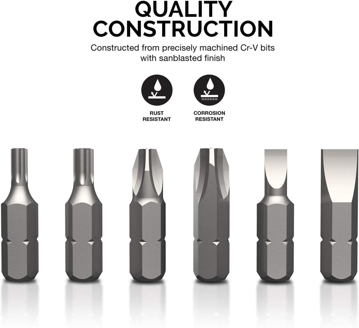 NEIKO 10048A precision hex tamperproof bits with accurate sizing.