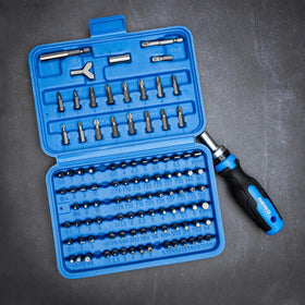 NEIKO 10082A tamper-proof bits set includes diverse tamper-proof types for secure fasteners.