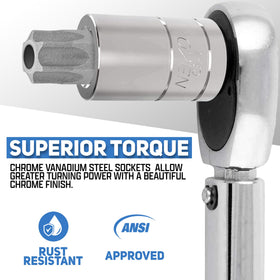 NEIKO 10 IPR torx plus socket ensures precise fit in repairs.