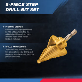 NEIKO 10173A titanium nitride coating extends bit life and reduces heat