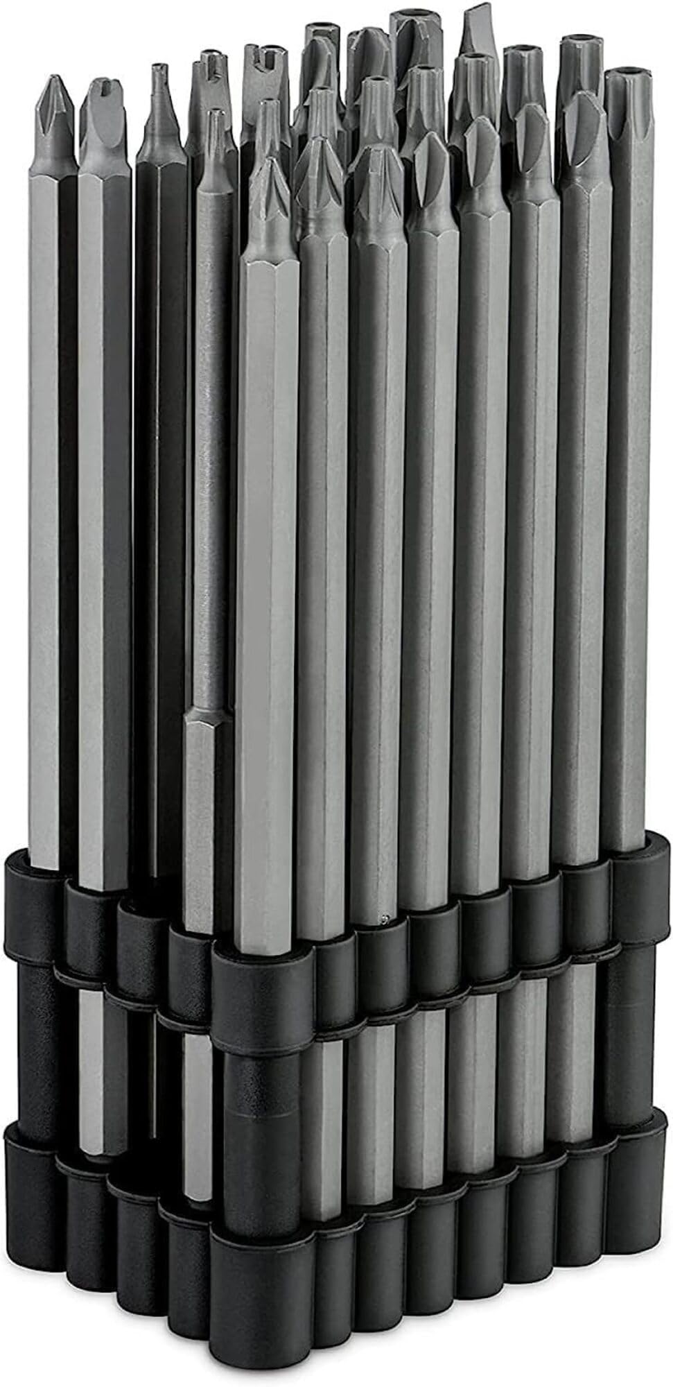 NEIKO 10224A extralong security bit set shown with storage case