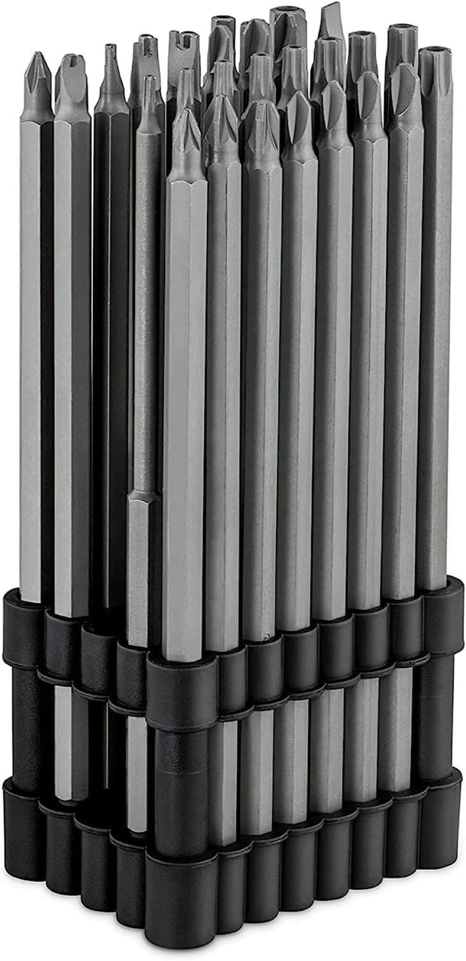 NEIKO 10224A extralong security bit set shown with storage case