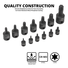 NEIKO 10281B 1/2-drive Torx socket with T60 for heavy-duty fasteners.