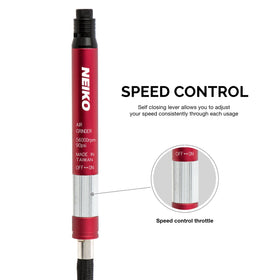 NEIKO 10649A includes hose, shield, and collet wrenches for a complete setup.