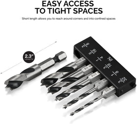 NEIKO 11401A high-speed steel bits deliver durable hardwood drilling
