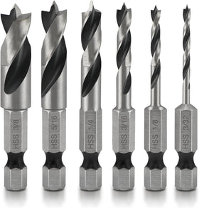 NEIKO 11401A six-piece Brad Point set for clean wood holes