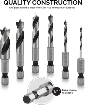 NEIKO 11401A stubby bits with hex shank enable quick changes
