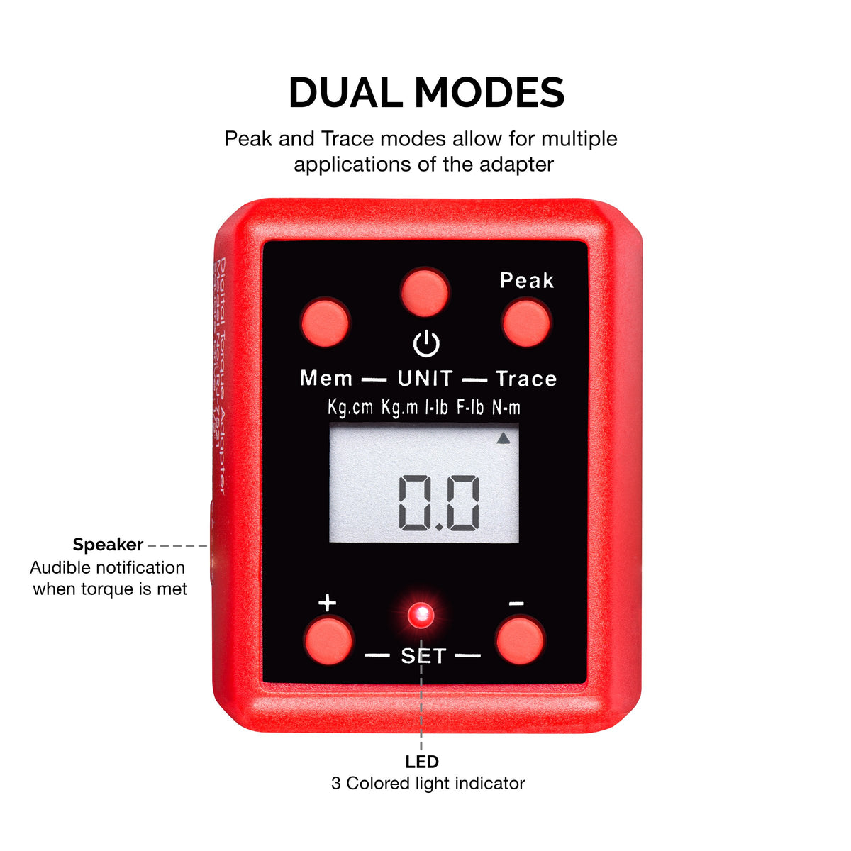 NEIKO 20741A peak mode display shows torque progress.