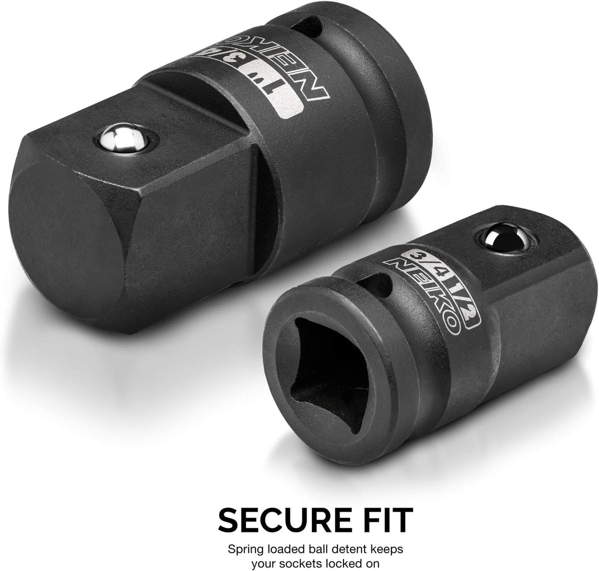 NEIKO 30223A 1-2in M x 3-4in F converter supports mid-size drive transitions