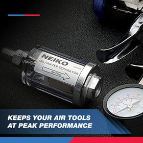 NEIKO 30252A 90 psi rating suits most shop setups.