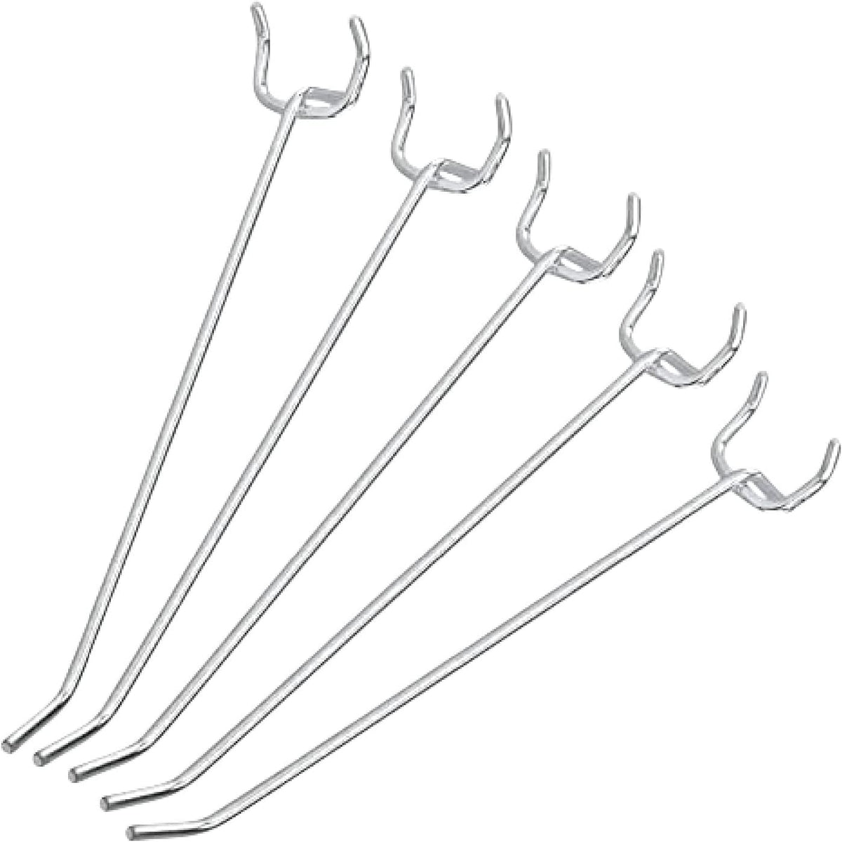 NEIKO 53102A pegboard hooks set on wall for organized garage storage.
