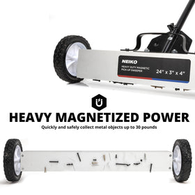 NEIKO 53416A 24 inch magnet area clears floors efficiently