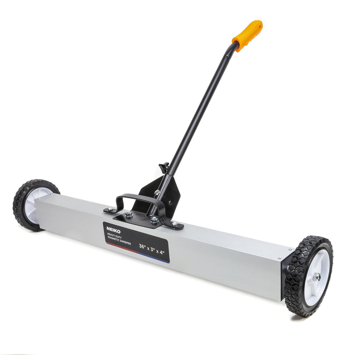 NEIKO 53418A 36-inch magnetic pickup sweeper with wide base for quick cleanup