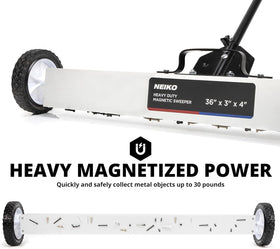 NEIKO 53418A 7-inch tires roll smoothly on multiple surfaces