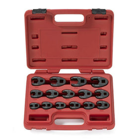 NEIKO crowfoot wrench set in case shows organized storage for easy transport.