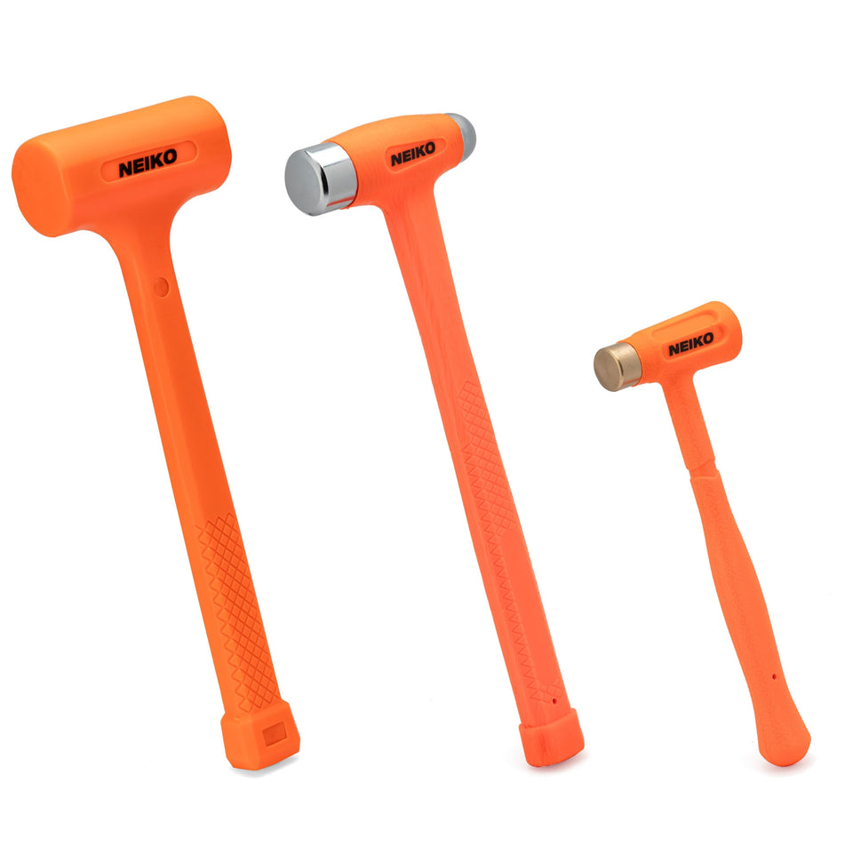 NEIKO 1.5 lb dead blow hammer head reduces rebound for auto body work