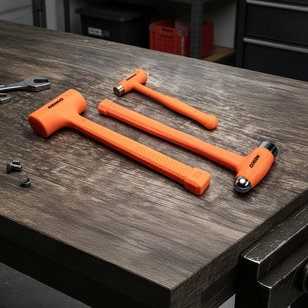 NEIKO durable poly molded body reduces wear between head and handle