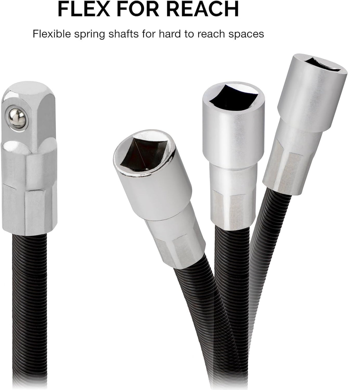 NEIKO flex extension bar 6in with 1/4 drive enables precise access in cramped engines