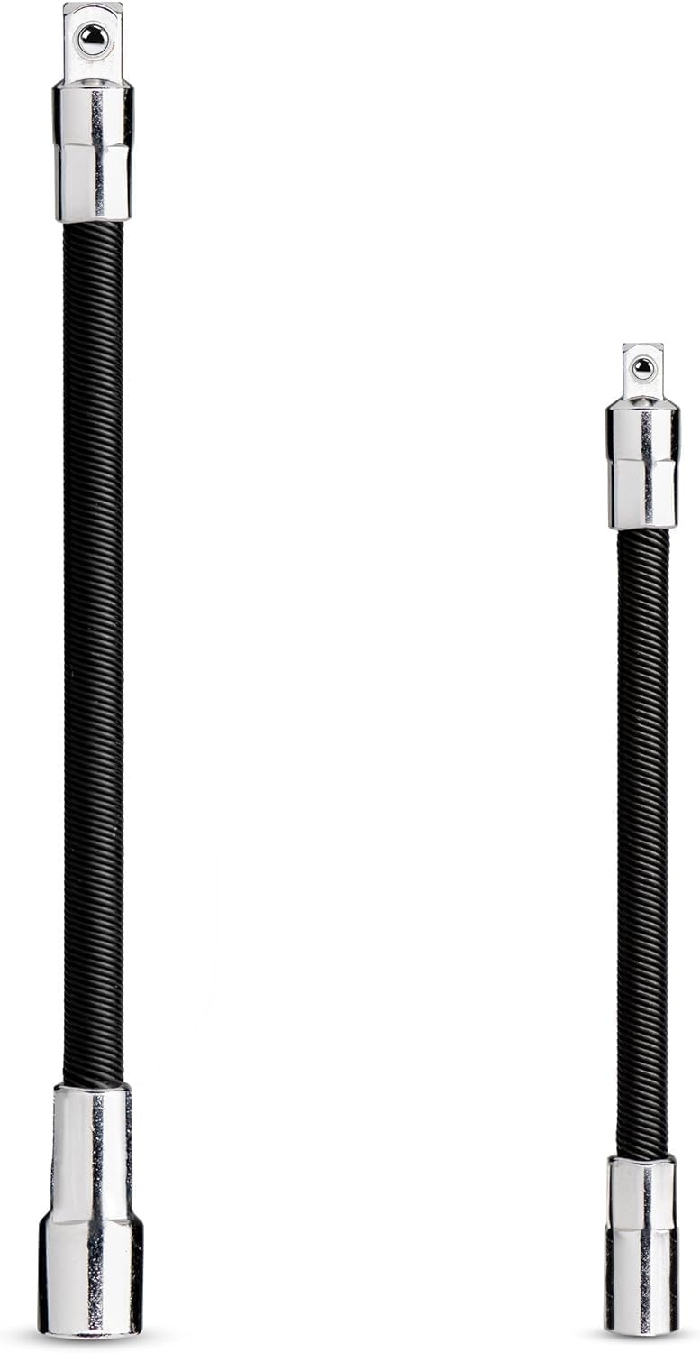 NEIKO flex extension bar 8in with 3/8 drive reaches tight spaces for automotive work