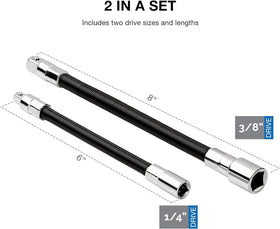 NEIKO flex extension bar mirrors chrome finish for a professional look and easy cleanup