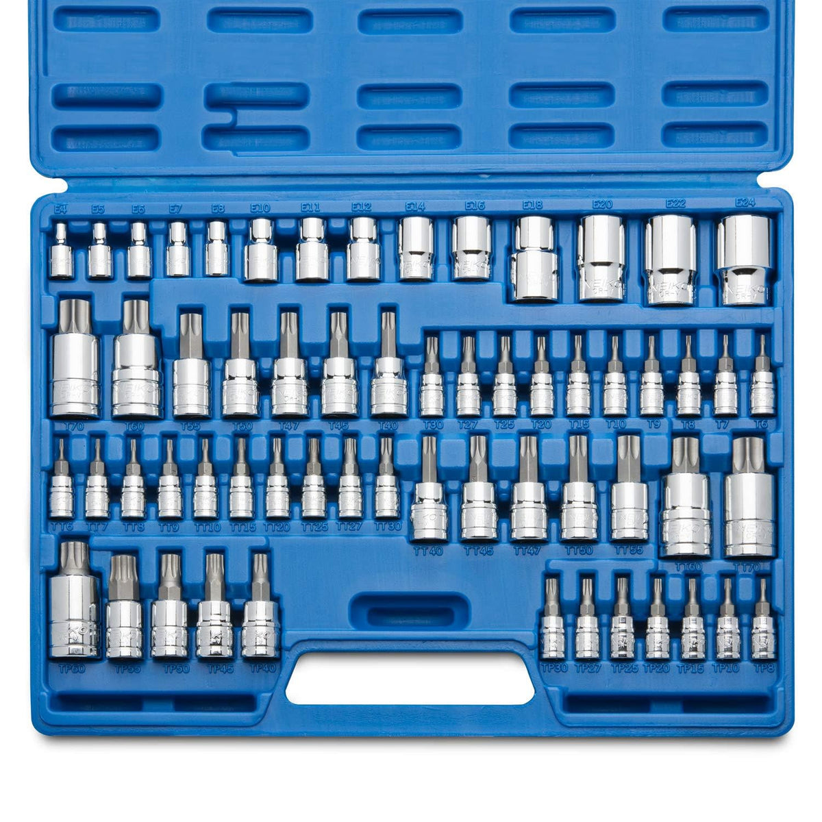 NEIKO Master Torx bit socket set case: durable organization for fast, tool-ready storage.