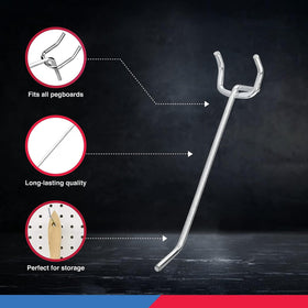 NEIKO pegboard hooks easy setup for garage and shed