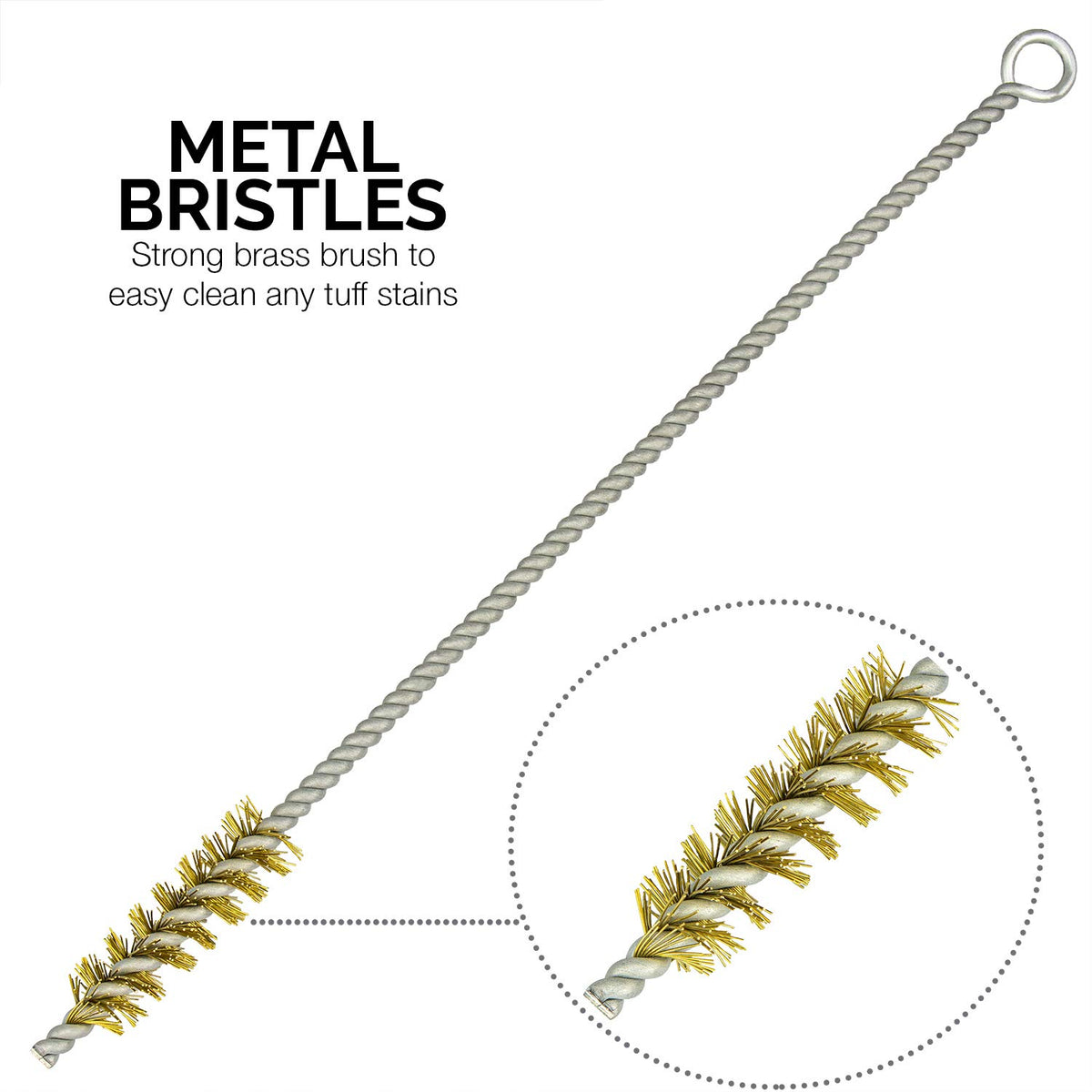 NEIKO Tooluxe 31209L flexible brushes access tight spaces for thorough cleaning.
