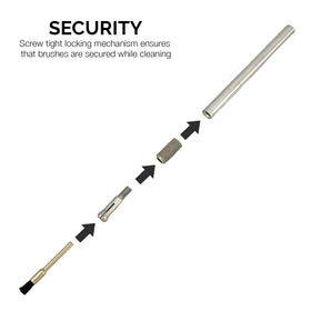 NEIKO Tooluxe 31209L mini brushes tackle small passages with precision.