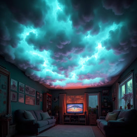 Neisouf living room cloud decor creates a cozy, photo-ready backdrop.