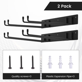 Neiteli folding chair rack in garage with shovels and ladders for tools