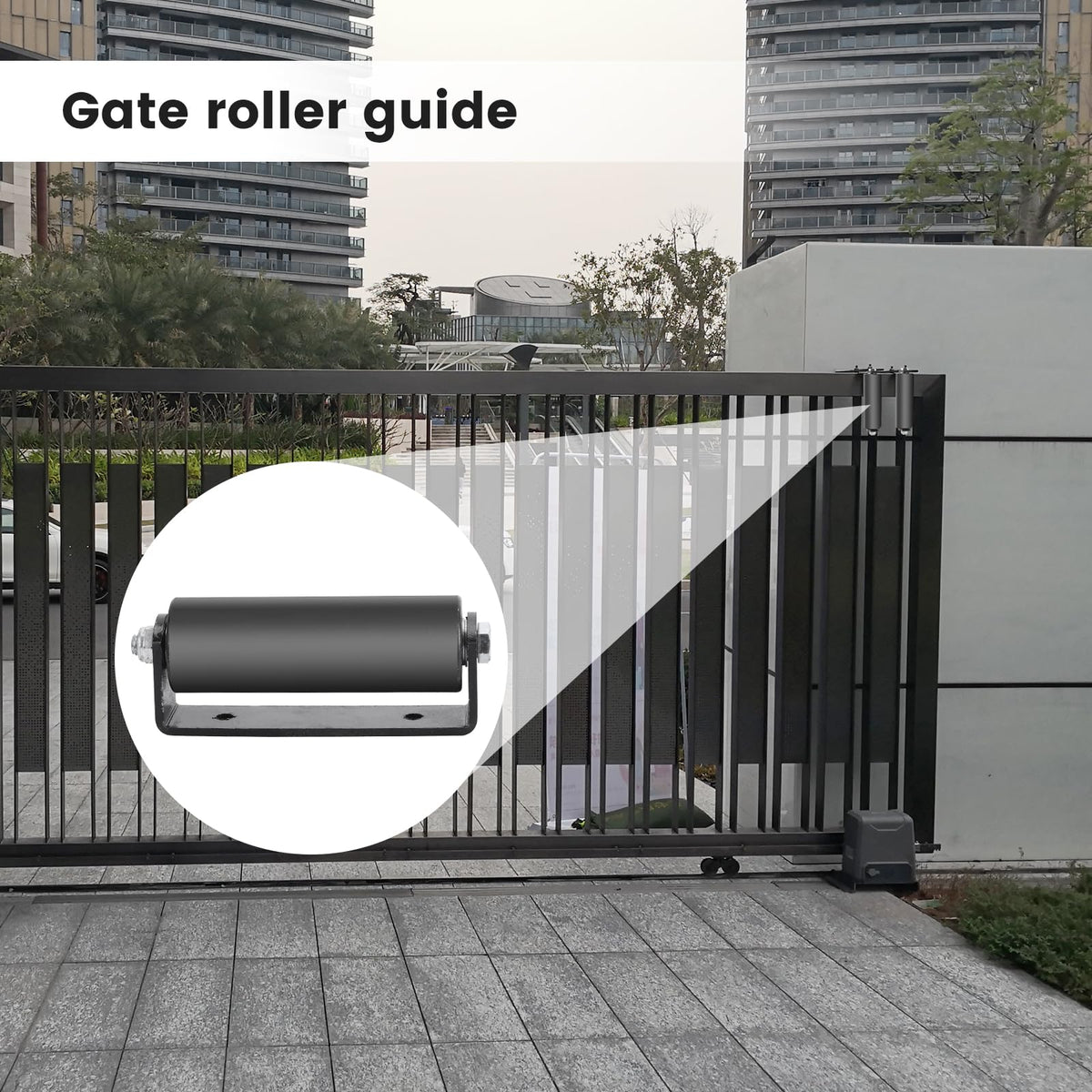 Neiteli sliding gate hardware kit showcases a complete setup for quick repairs.