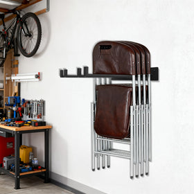 Neiteli wall-mounted rack set for ladders and gardening tools