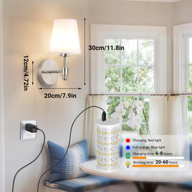 Nekhung no-wiring installation lets you place sconces anywhere
