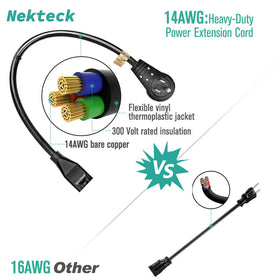 Nekteck six-pack right-angle adapters kit for multiple outlets